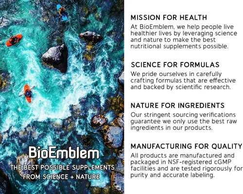 Miniatura 6 de BioEmblem Suplemento de curcumina de cúrcuma con BioPerine Apoyo articular y salud cardíaca con polvo de cúrcuma orgánica y 95% extracto