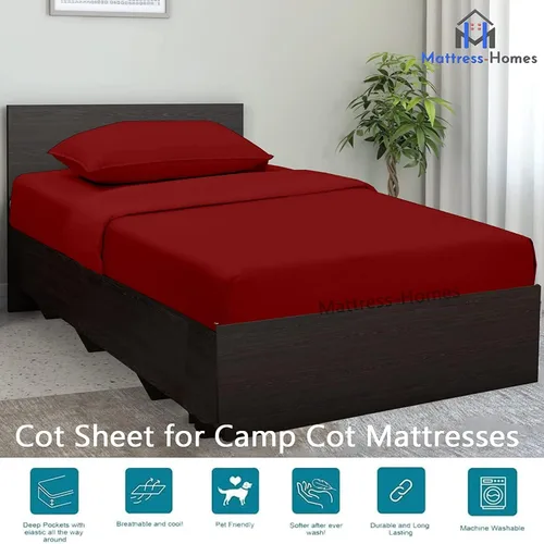 Miniatura 6 de Mattress-Homes Juego de sábanas de lujo de algodón egipcio para cuna, 4 piezas, sábanas bajeras de 8 pulgadas de profundidad para 25 x 75 pulgadas