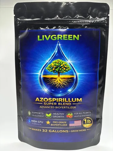 Azospirillum Super Blend, totalmente natural, bio fertilizante, aumenta el crecimiento de las plantas y la masa de raíces, perfecta para nuevas