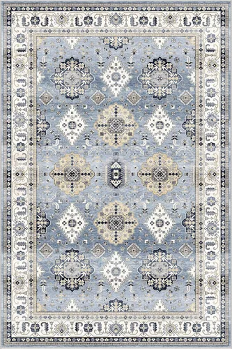 Miniatura 34 de Dripex - Tapete de pasillo lavable de 2 x 8 pies desgastado, medallón oriental, antideslizante, resistente a las manchas, plegable y delgado