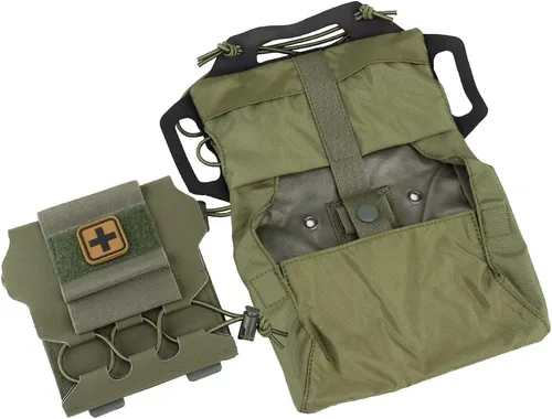 Miniatura 4 de Molle táctico bolsa de primeros auxilios sistema de dos piezas Micro Med kit senderismo bolsa de caza RG.