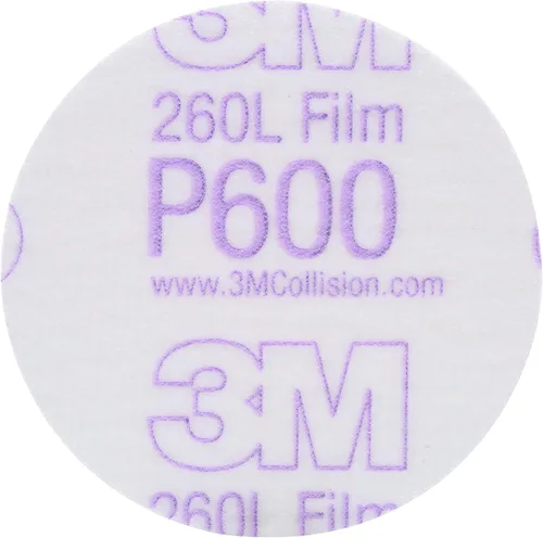 Miniatura 3 de 3M 17 Hookit - Disco de película para acabado, antipolvo, 6 pulgadas, P8., P600, 3