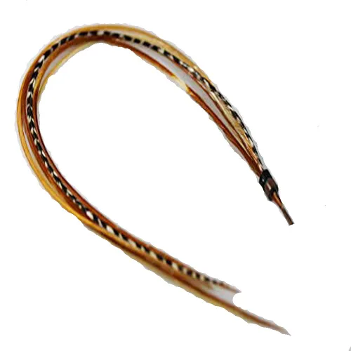 Sexy Sparkles Extensión de pelo de plumas – Remix natural, cinco plumas de gallo reales unidas juntas, que van de 6 a 12 pulgadas, incluye 2