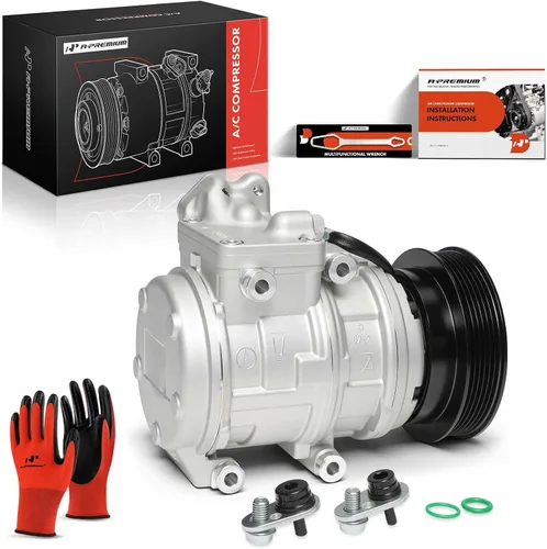 Miniatura 10 de A-Premium Compresor de aire acondicionado con embrague compatible con Hyundai Tucson 2005-2009 2.7L, Kia Sportage 2005-2009 2.7L Compatible with
