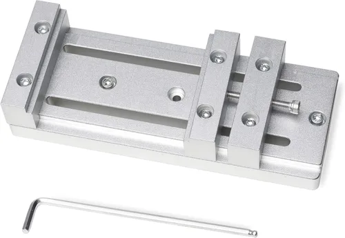 FoxAlien Mini Tornillo de Banco de Perfil Bajo Abrazadera de Sujeción Mesa de Trabajo para FoxAlien 3018, Masuter 3, Masuter Pro, 3S, XE-PRO,