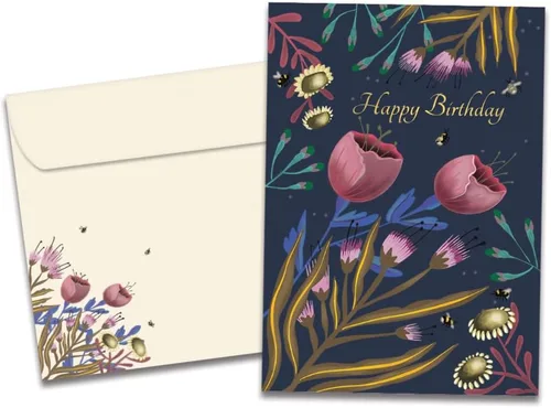 Miniatura 13 de Tree-Free Greetings - Tarjeta de cumpleaños - Diseños artísticos - 1 tarjeta + sobre a juego - Hecho en Estados Unidos - Papel 100% reciclado - 5 x