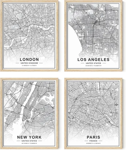 Miniatura 13 de HAUS AND HUES Arte de pared de la ciudad de Nueva York y pósteres de Nueva York, juego de 6 pósteres de la ciudad de Nueva York, decoración de pared