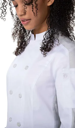 Miniatura 4 de Chef Works Abrigo de chef Mojave para mujer
