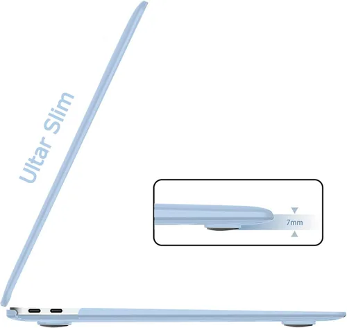 Miniatura 4 de B BELK Funda compatible con MacBook Air de 13 pulgadas 2022 2021 2020 2019 2018 A2337 M1 A2179 A1932 Touch ID, carcasa rígida de plástico mate