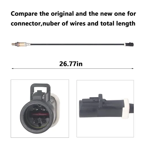 Miniatura 2 de Sensor de oxígeno 15717 234-4071 O2 Relación de combustible de aire aguas arriba aguas abajo compatible con F-150 Mustang 1 unids