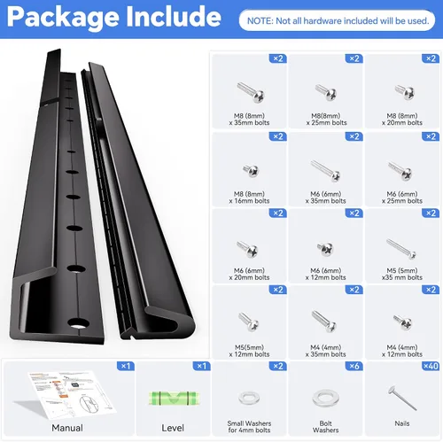 Miniatura 6 de Soporte de TV sin taladros para paneles de yeso, soporte de pared de TV sin pernos para 32-75 pulgadas, soporte sin pernos que soporta hasta 150
