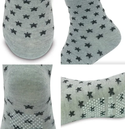 Miniatura 6 de SkiBeaut Calcetines antideslizantes para niños y niñas de 1 a 7 años, 12 pares de calcetines para niños y niñas