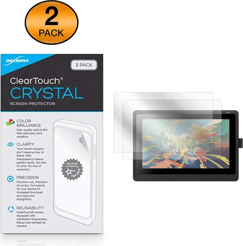 Miniatura 2 de BoxWave Protector de pantalla compatible con Wacom Cintiq 16 (DTK1660K0A) – ClearTouch Anti-reflejo (paquete de 2), antihuellas mate