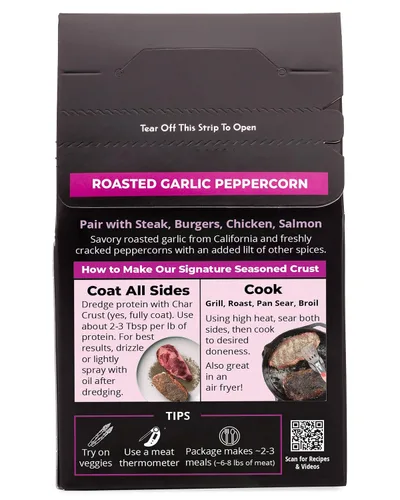 Miniatura 3 de Char Crust Condimento Dry-Rub, ajo asado y pimienta, cajas de 4 onzas (paquete de 6)