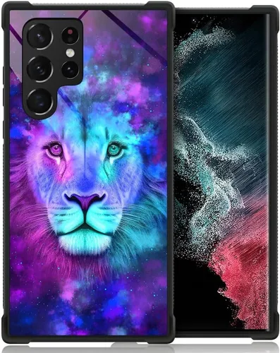 Miniatura 409 de CARLOCA Funda compatible con Samsung Galaxy S22 Ultra, diseño gráfico de Star Howling Wolfs Samsung Galaxy S22 Ultra, diseño gráfico, a prueba