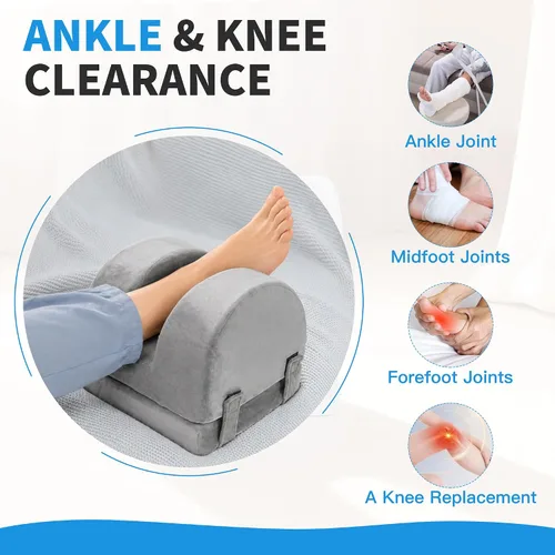Miniatura 6 de Adjustable Height Knee Replacement Pillow for Recovery - Leg Elevation Pillow with Firm Foam for Post-Surgery Sleeping, Hip & Ankle Pain Relief &