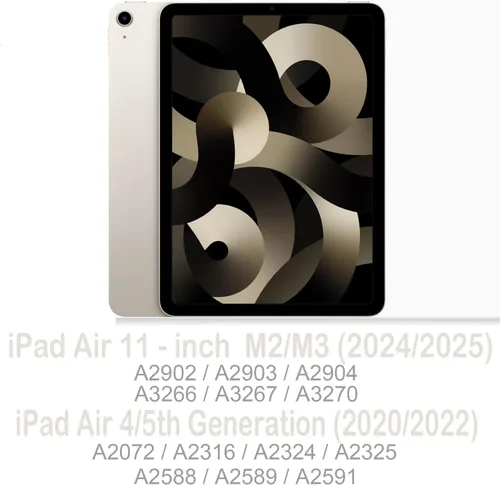 Miniatura 2 de Feams Funda delgada para iPad Air de 11 pulgadas M3 2025 / M2 2024, iPad Air 5ª Generación 2022 / iPad Air 4ª Generación 2020 de 10.9 pulgadas