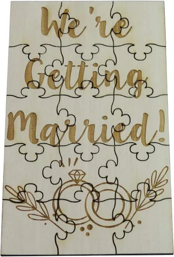 Miniatura 15 de Will You Be My Maid of Honor - Rompecabezas de madera de tilo de 15 piezas, para boda y fiesta nupcial