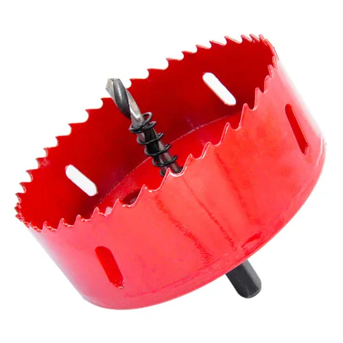 Miniatura 11 de Broca bimetálica para taladro, cortador de orificios HSS con eje para madera y metal