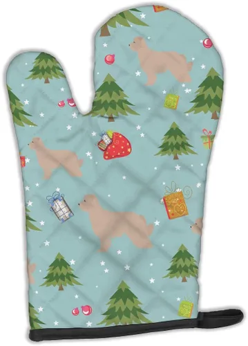 Miniatura 156 de Caroline's Treasures BB4872OVMT - Guante de horno de Navidad Affenpinscher resistente al calor, grueso para sartenes calientes y horno, manopla