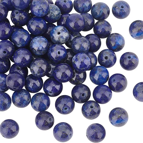 Miniatura 26 de OLYCRAFT 88-98pcspcs - Cuentas de amatista natural de 7.8 a 0.354 in, cuentas de energía redondas sueltas para hacer pulseras, collares, joyas