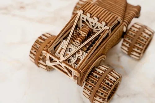 Miniatura 3 de Wood Trick Lumber Rumbler - Rompecabezas de madera 3D para adultos para construir – Paseos de hasta 12 pies – 5.5 x 4.3 pulgadas – Kit de camión