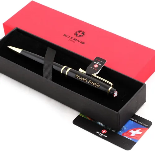 Miniatura 12 de Grabado gratuito – Bolígrafo de rodillo personalizado, bolígrafo de bola, bolígrafos recargables, lápiz retráctil de recarga mediana, tinta negra