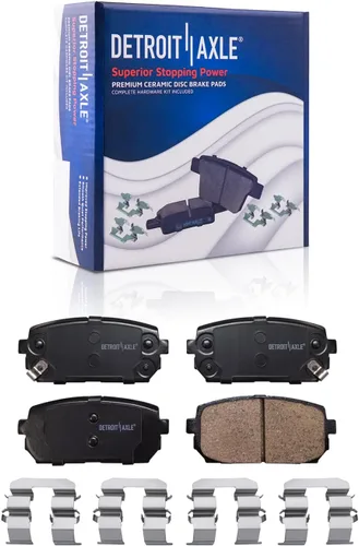 Miniatura 15 de Detroit Axle - Kit de freno delantero para Chevrolet Impala Monte Carlo Buick LeSabre Riviera Park Avenue Cadillac DeVille Olds Intrigue, Pinza