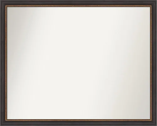 Miniatura 74 de Amanti Art Espejo de baño negro para sobre el fregadero, 23 x 23 pulgadas, espejo cuadrado negro Ashton, marco de madera tradicional mediano, se