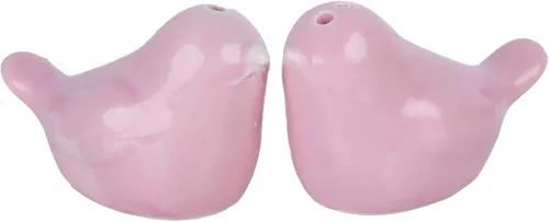Mini salero y pimentero rosa Tortolitos rosados