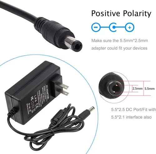 Miniatura 2 de COOLM Adaptador de fuente de alimentación de 12V 3.5A 3.5Amp 42W 3500mA para Netgear Nighthawk Router R6700 R7000 Sistema WiFi AC3000 AC2200 RBK53