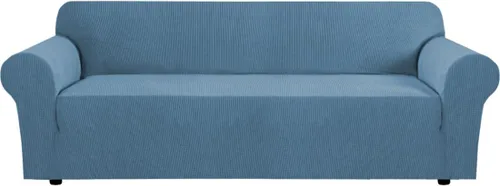 Miniatura 77 de H.VERSAILTEX Fundas elásticas para sofá, fundas de sofá para perros, fundas para sofá de 3 asientos con tela jacquard gruesa a cuadros con parte