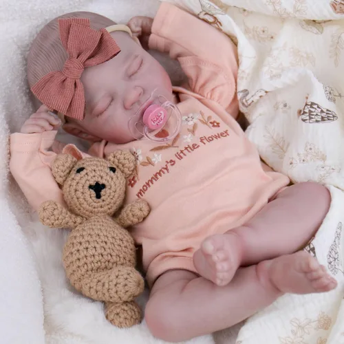 Miniatura 14 de EKOKIZ Ropa de muñecas Reborn para bebé, ropa de bebé niño perfectamente lindos, trajes de muñecas recién nacidas de 17 a 20 pulgadas, accesorios