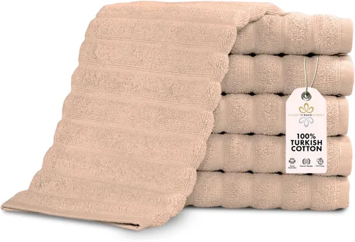 Miniatura 30 de Classic Turkish Towels - Juego de toallas de baño de algodón extragrande de alta calidad, gruesas y absorbentes, toallas de baño de lujo acanaladas