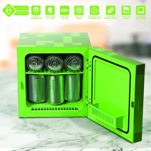 Miniatura 2 de Minecraft Green Creeper 9 Latas Mini Nevera 6.7L 10.4 x 10 x 10