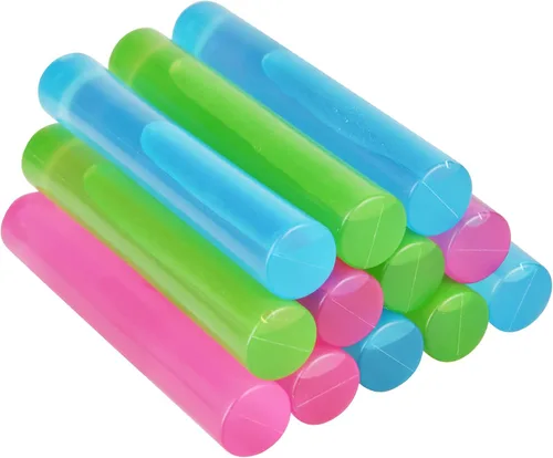 Miniatura 11 de Paquete de 12 cubitos de hielo reutilizables para bebidas, botella de agua reutilizable de congelación rápida, sin BPA, cubos de hielo de plástico