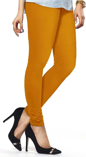 Miniatura 45 de ladyline Leggings Churidar elásticos de algodón para mujer Extra largos de longitud completa de cintura alta Talla regular y grande Pantalones