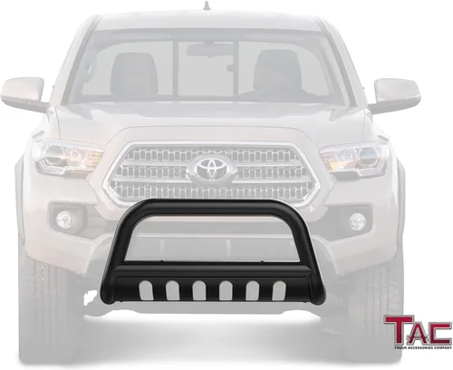 Miniatura 2 de TAC - Protector de rejilla barra bull compatible con Toyota Tacoma 2016-2023 (quitar la placa protectora - si está equipada) camioneta pickup