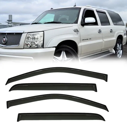 Miniatura 26 de Deflector de ventilación para visera lateral para Chevy Silverado/GMC Sierra 1500/2500HD/3500HD Crew Cab, Yukon XL/Suburban/Avalancha 2007-2014, 4