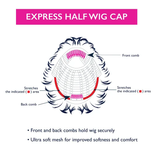 Miniatura 4 de Vivica A Fox Hair Collection - Peluca de fibra sintética Express, 1, 7.7 onzas
