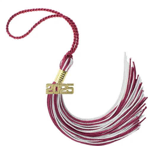 Miniatura 192 de Borla de graduación Aqua 2022, todos los colores escolares disponibles, fabricada en Estados Unidos