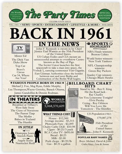 Miniatura 72 de Póster de cumpleaños 96 sin marco, periódico Back In 1930, regalos de feliz cumpleaños 96 para hombres y mujeres, vintage, retro, nacido en 1930