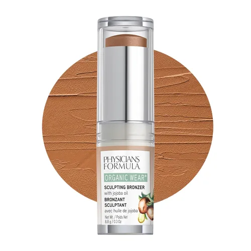 Physicians Formula Desgaste orgánico todo natural que esculpe el caramelo del palillo del maquillaje del bronceador de la cara, aprobado por
