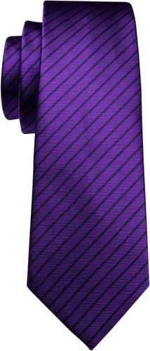 Miniatura 218 de Barry.Wang Juego de corbatas para hombre, corbata de seda a rayas, tejido a cuadros, gemelos formales, negocios, boda