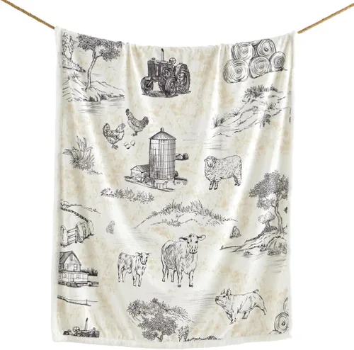 Miniatura 34 de Indigo Hill by HiEnd Accents Acadia - Manta de sherpa con estampado de pinos bosques, naturaleza, bosque, montaña, manta occidental para acampar al