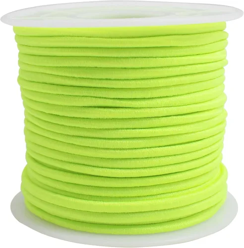 Miniatura 13 de 12 rollos de cuerda elástica colorida de 2 mm de diámetro, cuerda elástica redonda azul con cuentas para cuentas de burbuja de silicona Pony