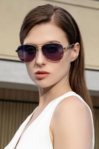 Miniatura 54 de CARFIA Gafas de sol polarizadas para mujer, protección UV, brazos de acetato, marco de metal, sombras para mujer, CA3216