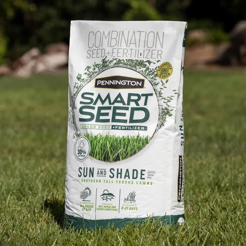 Miniatura 13 de Pennington Smart Seed Sun and Shade - Mezcla de semillas de césped alto para césped del sur, 7 libras