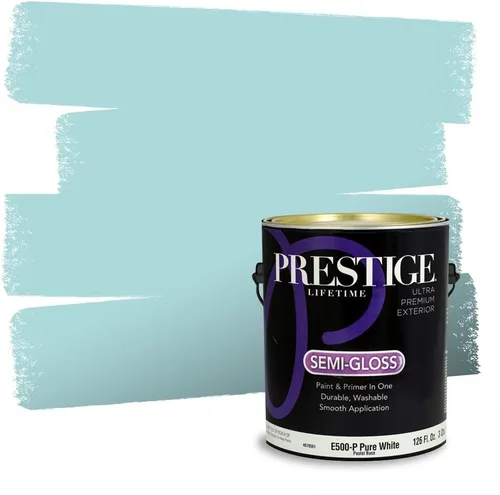 Miniatura 186 de Pintura Exterior + imprimación PRESTIGE, todo-en-uno, 1 galón, acabado mate, color comparable al Valspar* Royal Gray* VS151-Gris real