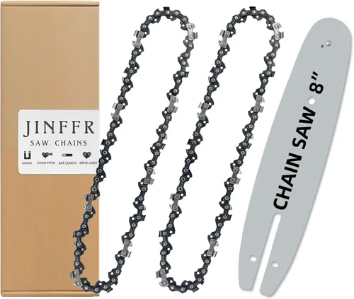 Miniatura 9 de Paquete de 5 cadenas de motosierra de 12 pulgadas, 45 eslabones de transmisión, paso LP de 3/8", calibre de 0.050", compatible con ECHO CS-271T